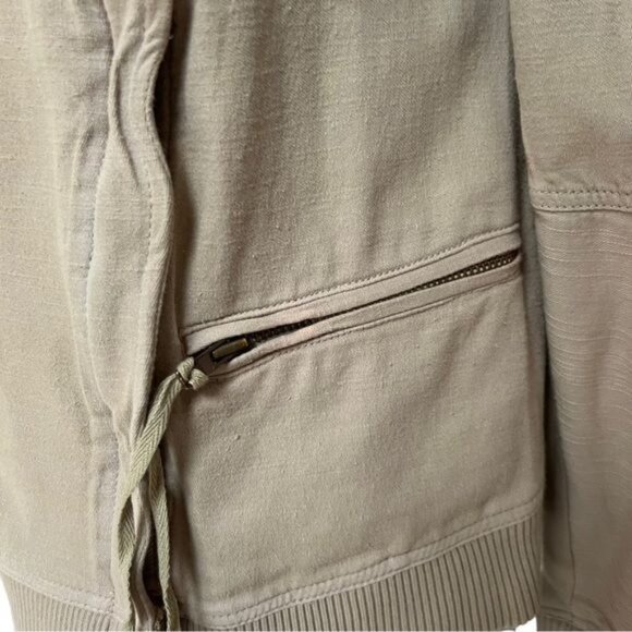 Free People Carmen Moto Top/Jacket in Calm Sand Size Small NWOT - Picture 11 of 15